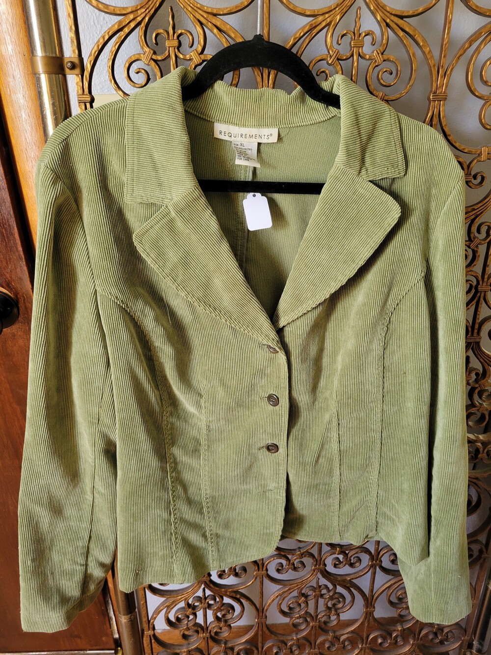 Y2K Requirements Green Corduroy Blazer